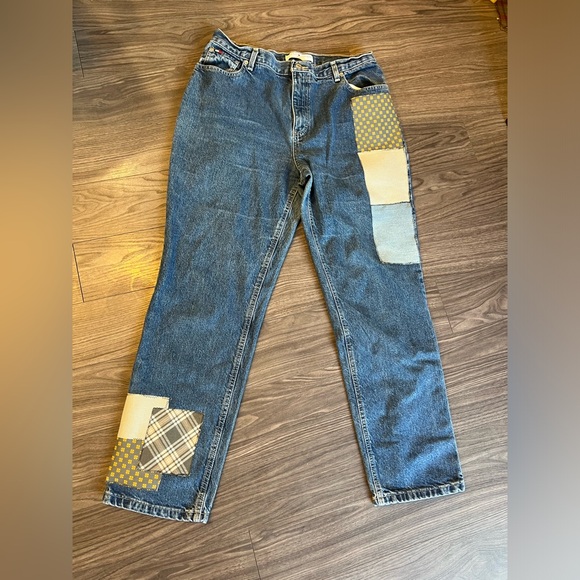 Tommy Hilfiger Denim - Vintage 90s Tommy Hilfiger tapered Patchwork Jeans Sz 14